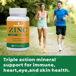 Grosir kualitas tinggi diskon besar 50mg Zinc diet suplemen mendukung sistem kesehatan kekebalan tubuh fungsi - Product Image 2