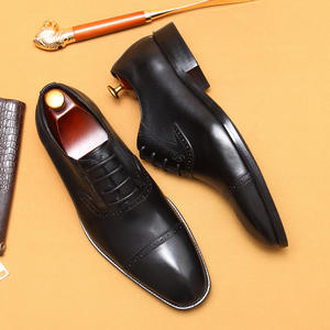 Zapatos Oxford de Cuero Genuino con Estilo Británico, Zapatos Formales de Negocios con Punta en Pico y Empeine de Tres Piezas - Product Image 4