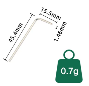 กุญแจหกเหลี่ยมรูปตัวแอลนิกเกิล legood ขนาด1.27มม. 1.5มม. 2.0มม. 2.5มม. - Product Image 3