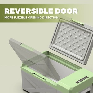 Mini-réfrigérateur portable 12V à compresseur DC pour camping, chambre, barbecue, voiture, hôtel, bar - Product Image 2