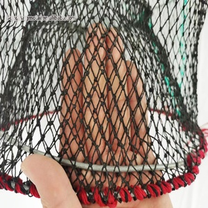 Commercial printemps pêche <span class=keywords><strong>homard</strong></span> pièges crabe Cages <span class=keywords><strong>à</strong></span> <span class=keywords><strong>vendre</strong></span> plastique enduit noir PE filet pliable crabe Pot - Product Image 3