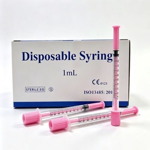 Jeringa <span class=keywords><strong>de</strong></span> insulina rosa nueva al por mayor, 1ml 31G 8mm, para uso humano y veterinario, para eliminación <span class=keywords><strong>de</strong></span> arrugas y potenciador cutáneo, desinfectante EOS - Product Image 1