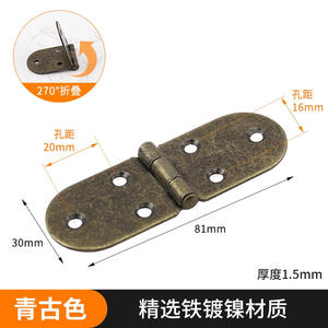 บานพับแบบซ่อน ผลิตจากโลหะผสมสังกะสี สำหรับโต๊ะพับ 180 องศา เหมาะสำหรับโต๊ะรับประทานอาหาร ห้องนั่งเล่น ห้องน้ำ โรงเรียน - Product Image 4