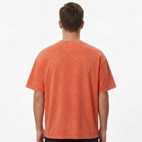 T-shirt pour homme à col rond, coupe décontractée, style streetwear, délavé à l'acide, haute qualité, design OEM personnalisé, motif imprimé DTG, coupe oversize