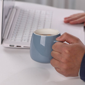 Tasse à café en céramique émaillée personnalisée Tazas avec poignée, tasses pour cappuccino, expresso, latte, cacao, lait, thé - Product Image 5