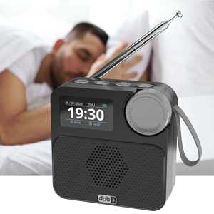 Radio numérique portable LCD sans fil BT DAB/DAB+ avec mini-réveil et radio FM avec antenne - Product Image 4