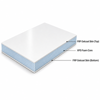 Panneaux muraux sandwich FRP légers pour caravane, isolation thermique, design moderne, boîte froide