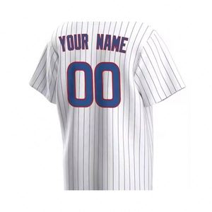 <span class=keywords><strong>Camiseta</strong></span> de béisbol personalizada en blanco de <span class=keywords><strong>Chicago</strong></span>, la mejor calidad, cosida, transpirable y de talla grande, características para uso doméstico - Product Image 1