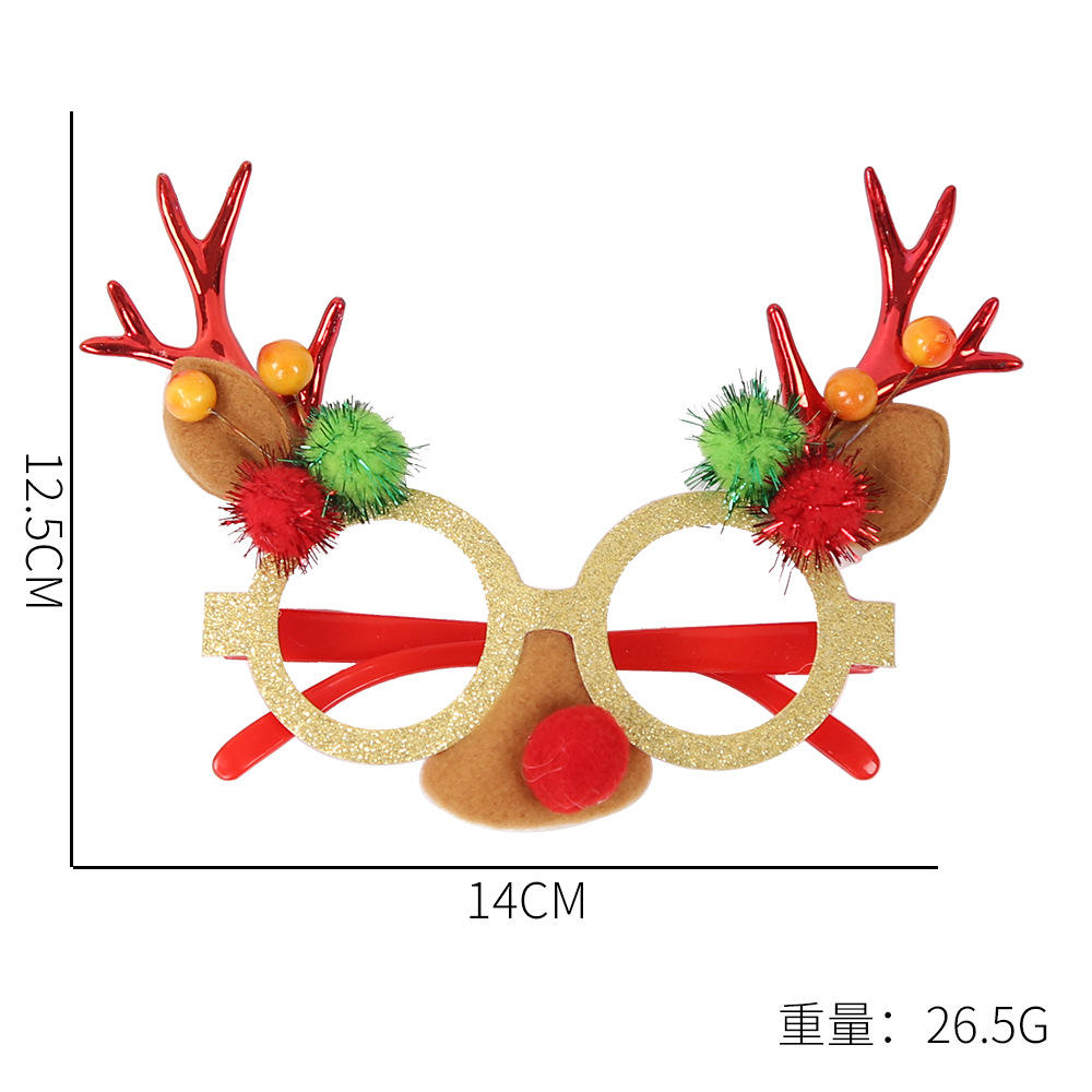 แว่นตาคริสต์มาสสีแดง