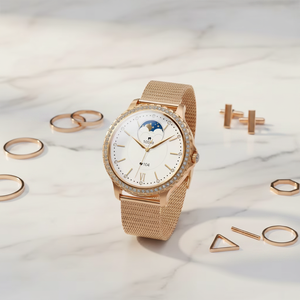 Montre connectée I58 pour femme, appels Bluetooth, suivi de santé, fréquence cardiaque, détection d'oxygène sanguin, suivi du sommeil, montre-bracelet tendance - Product Image 2