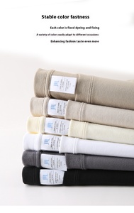 T-shirt <span class=keywords><strong>Nera</strong></span> a Maniche Lunghe da Uomo Personalizzata in 100% Puro Cotone 220g, Vestibilità Ampia e Oversize con Stampa Serigrafica - Product Image 6