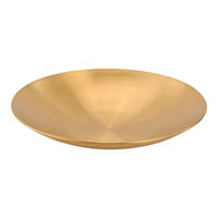 Plat rond coréen en acier inoxydable 304 de qualité alimentaire pour kimchi, barbecue, sauces et snacks