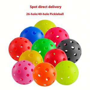 Balle de pickleball en TPE super résistante, 26 et 40 trous – Balles d'entraînement durables pour l'intérieur et l'extérieur, pour l'entraînement, le jeu récréatif et les jouets promotionnels - Product Image 3