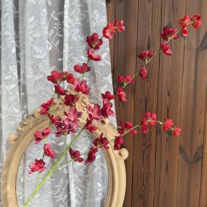 Flores Artificiales de Delphinium Jinxi, 4 Ramas, Decoraciones de Techo de Seda para Bodas, Accesorios para Pasillos de Techo Alto - Product Image 1