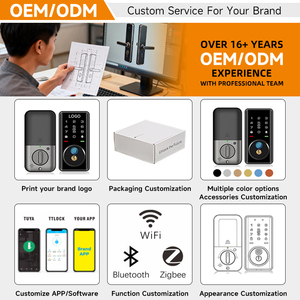 Serrure connectée à pêne dormant standard US, vente en gros usine, avec autorisation temporaire pour déverrouillage par mot de passe unique, serrure électronique domestique - Product Image 6