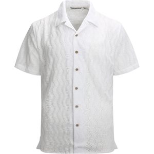 เสื้อเชิ้ตแขนสั้นผู้ชายแบบสั่งทำพิเศษสำหรับฤดูร้อน ระบายอากาศได้ดี สวมใส่สบาย เหมาะสำหรับชายหาด สีขาว - Product Image 5