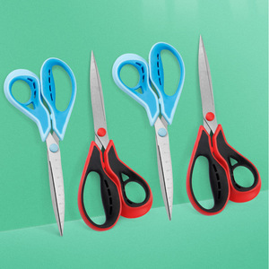 Ciseaux multi-usages en acier inoxydable à tête droite pour la maison, le bureau et les travaux manuels, rouge, noir, bleu nordique - Product Image 1