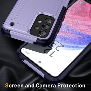 Cover posteriore ibrida 2 in 1 PC + TPU armor antiurto defender per <span class=keywords><strong>Samsung</strong></span> A32 A33 A52 A53 <span class=keywords><strong>A73</strong></span> 5G S23 ULTRA PLUS A14 A03S A71 - Product Image 3