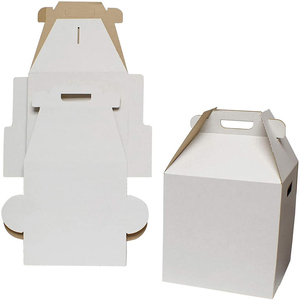 One-time cake stand 2 or 3 layer cheap wedding tall cake box for secure transport