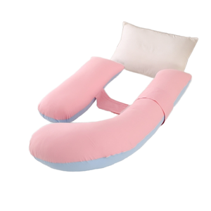 Oreiller de <span class=keywords><strong>grossesse</strong></span> en coton pur en forme de <span class=keywords><strong>H</strong></span> pour le soutien du ventre <span class=keywords><strong>et</strong></span> la protection de la taille pour les soins infirmiers - Product Image 2