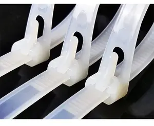 8X350mm Nylon 6.6 White REUSE CABLE TIE RELEASABLE CABLE TIE CE Certificated High Quality Plastic Cable Ties