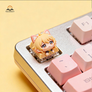 Bán Chạy Nhất Cá Nhân 3D In Động Vật Dễ Thương Keycaps, PBT Nhựa Phim Hoạt Hình Nghệ Nhân Bàn Phím Cơ Khí Mũ - Product Image 3