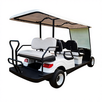 Voiture de golf électrique 6 places en gros d'usine chinoise, buggy de golf certifié CE, batterie au lithium/acide-plomb, 30 km/h, prix bas et abordable