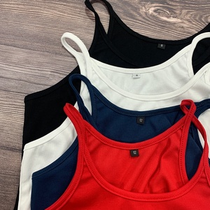 JL37C Phụ Nữ Trọng Lượng Nhẹ Gân Bông Yoga Tank Tops Mềm Nén Quảng Trường Chính Thức Thoáng Khí SINGlet - Product Image 6