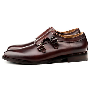 Hecho a mano de goma duradera zapatos para hombres de correa de monje vestido de los hombres zapatos - Product Image 1