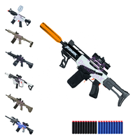 MRD0106A DreamjoX GHOST AK47s AK74us UZIs MP5s MP6s P90s Glocks UMP Pistola de Juguete Automática Eléctrica con Dardos de Espuma Suave