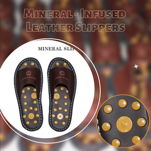 Chaussons en cuir Chaussons en pierre Tomalin points de massage sur la plante des pieds - Product Image 4