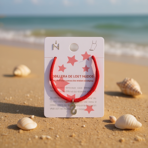 Cadena de Tobillo con Nudo de Siete Estrellas y Letra S, Tobillera de Acero Inoxidable, Joyería de Moda para Mujer - Product Image 2
