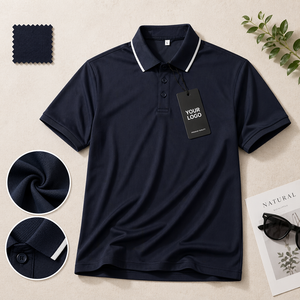 Camisetas Polo Personalizadas para Hombre, de Secado Rápido, Transpirables, Casuales, Deportivas, de Corte Clásico, Lisas, con Logotipo Bordado - Product Image 2