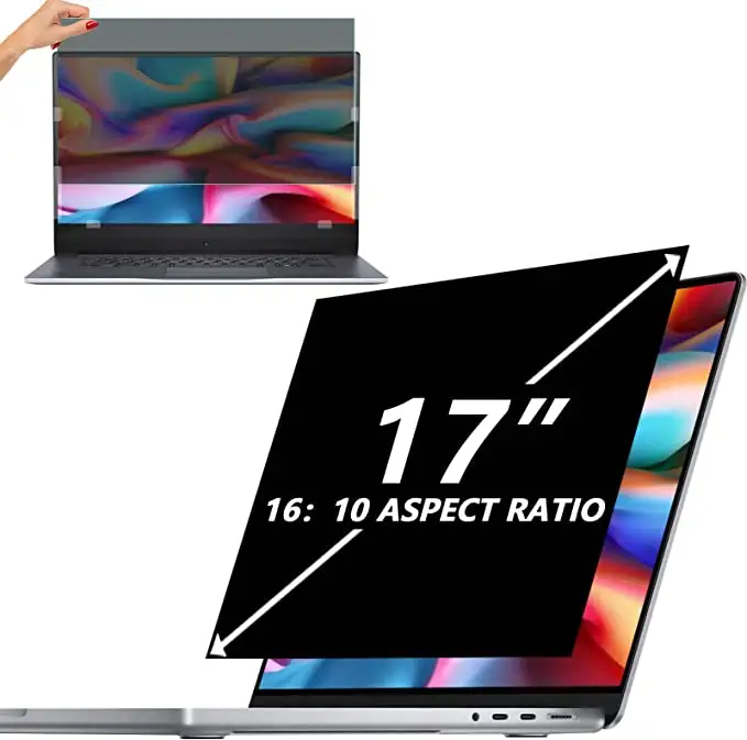 High Quality Removable Widescreen Computer Monitor 17 Inch Laptop Privacy Screen Protector Film