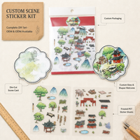 Autocollants Kawaii personnalisés pour la création de carnets et les fournitures d'artisanat et de bricolage