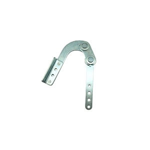 Charnière bidirectionnelle avec fonction d'oreille de fixation, 2 mm, en acier laminé à chaud zingué, connecteur de mobilier multi-angle à montage en surface - Product Image 4