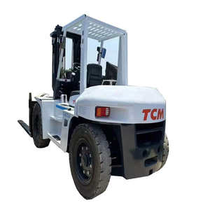 Japón Original TCM Carretilla elevadora diésel de 10 toneladas Buen rendimiento Precio bajo Usado Buen estado Máquina de elevación TCM usada - Product Image 1