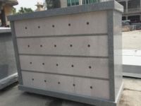 SH STONE pierre naturelle granit gris crypte mausolée columbarium et chapelle funéraire 48 niches double face urne funéraire prix