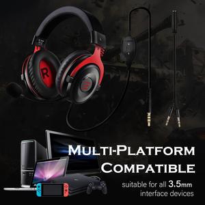 EKSA Auriculares Estéreo de Alto Rendimiento para Juegos, Auriculares LED E900 <span class=keywords><strong>con</strong></span> Micrófono para <span class=keywords><strong>PS4</strong></span>/PC - Product Image 2
