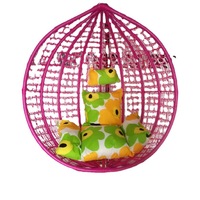 Fauteuil Suspendu en Rotin Tressé Nid d'Oiseau, Panier Œuf Pastoral pour Intérieur, Fauteuil Suspendu Individuel Idéal Hôtel