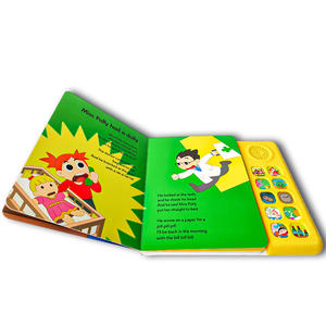 Fabricación personalizada <span class=keywords><strong>para</strong></span> niños Módulo de <span class=keywords><strong>libro</strong></span> de <span class=keywords><strong>audio</strong></span> Libros de tablero de aprendizaje temprano con botones de <span class=keywords><strong>libro</strong></span> de sonido Empuje de botones múltiples - Product Image 5
