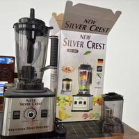 Blender professionnel haute vitesse en acier inoxydable 9000W 4L, mélangeur commercial