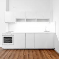 Cuisine américaine prête à assembler pour petit appartement, cuisine personnalisée tout-en-un, mini-cuisine pour petite maison, armoire de cuisine