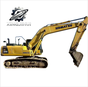 Excavatrice Komatsu PC200 de 20 tonnes, d'occasion, de marque japonaise, moteur Cummins, excavatrice sur chenilles, d'occasion, provenant du Japon. - Product Image 2