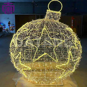 Lampes décoratives LED 3D imperméables, sphériques, pour intérieur/extérieur, sculptures lumineuses pour Noël, festivals et carnavals d'hiver - Product Image 3