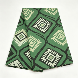 Tessuti 100% Cotone Organico Batik Africano Olandese Super Hollandais per Cucire Abiti e Borse - Product Image 3