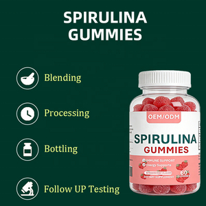 Organic spirulina powder Antioxidant Boost Immunity Spirulina Gummies for Adults Men Women Health Care Vitamins <b>Gummy</b> <b>Candy</b> - Product Image 4