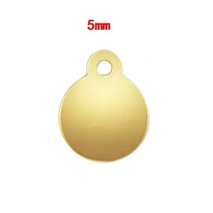 GP Hot Sale Gold Filled Round Shape Custom Blank Coin Disc Pendant Charms For Jewelry Making