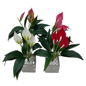 Planta Artificial de Seda, Flor Realista para Decoración de Interiores, Hojas Verdes Modernas - Product Image 2