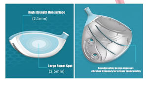 Ensemble de clubs de <span class=keywords><strong>golf</strong></span> pour femmes PGM LTG074, droitier, haut de gamme, à fort rebond, en titane, avec poignée en caoutchouc et manches en graphite et en acier - Product Image 6